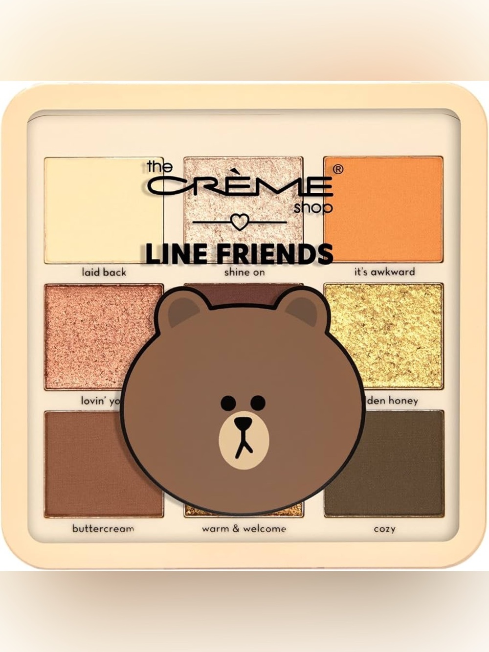 The Crème Shop x Line Friends Warm & Toasty 209 9-Shade Eyeshadow Palette